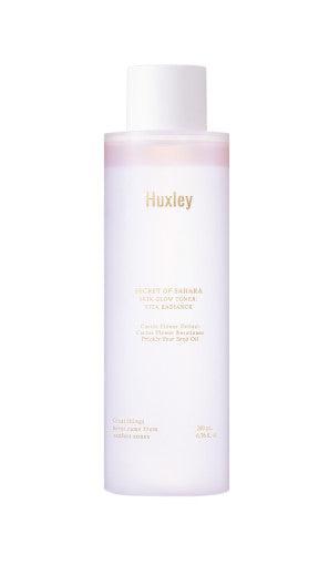 ProtoClinical k-beauty Huxley Skin Glow Toner Vita Radiance 200ml narrow vertical package silhouette in muted pastel tones on a light background
