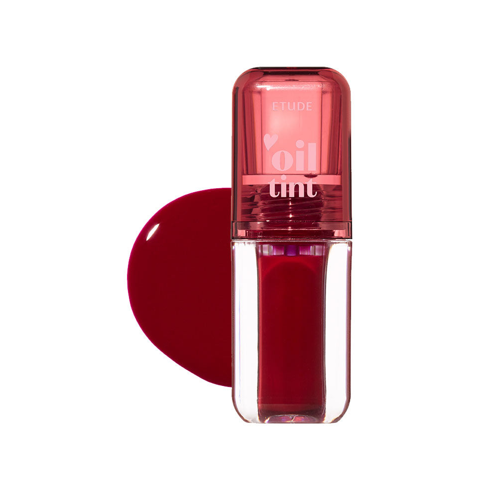 ProtoClinical k-beauty ETUDE Dear Darling Oil Tint 4.2g single lip tint studio packshot on a clean light background