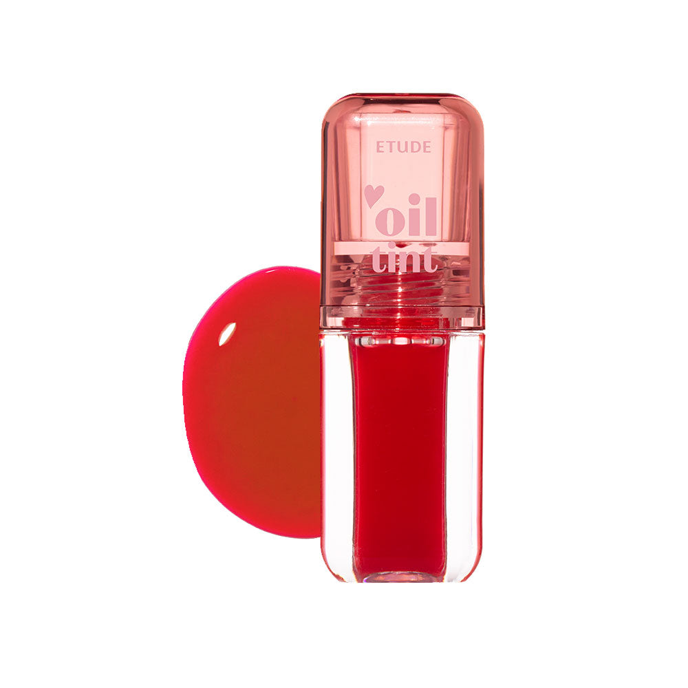 ProtoClinical k-beauty ETUDE Dear Darling Oil Tint 4.2g single lip tint studio packshot on a clean light background