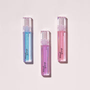 ProtoClinical k-beauty ETUDE Glaze Plump Gloss 4g single mauve gloss tube standing vertically on a pale mint and blush background