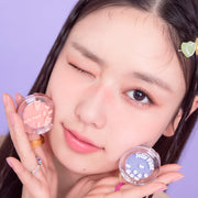 ProtoClinical k-beauty ETUDE Jelly Pang Look At My Eyes single square eyeshadow palette in a compact case on a clean white background