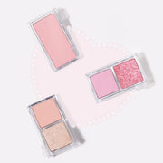 ProtoClinical k-beauty ETUDE My Best Tone Eye 2-Color Refill single clear rectangular refill case with two shadow pans centered on a white background