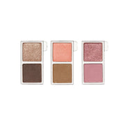 ProtoClinical k-beauty ETUDE My Best Tone Eye 2-Color Refill in a clear rectangular refill case with two peach-pink shadow pans on a white background
