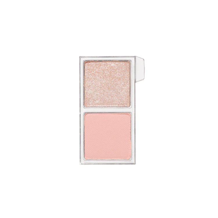 ProtoClinical k-beauty ETUDE My Best Tone Eye 2-Color Refill single soft beige vertical two-color eyeshadow refill case centered on a light blue and white background