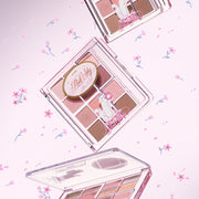 ProtoClinical k-beauty ETUDE My Best Tone Eye Palette #Pink Collector open eyeshadow palette with multiple pale lilac and pink pans on a white background