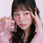 ProtoClinical k-beauty ETUDE My Best Tone Eye Palette #Pink Collector shown in deep plum and pink tones on a white background.
