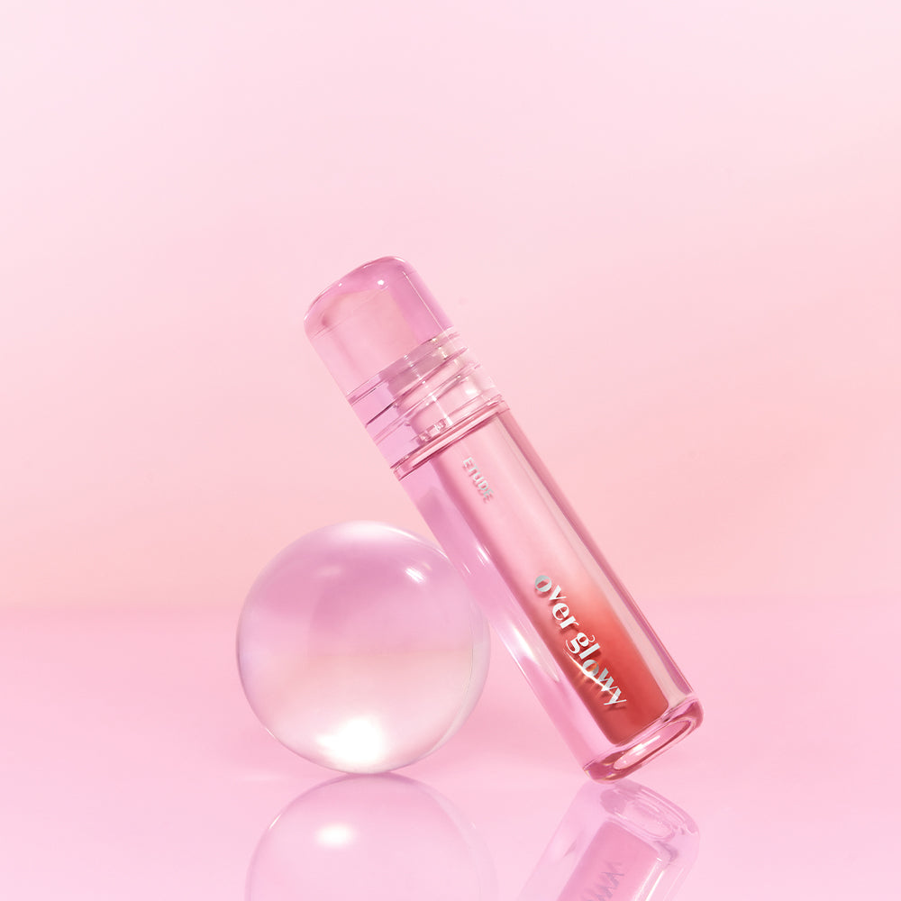 ProtoClinical k-beauty ETUDE Over Glowy Tint 3g single lip tint studio packshot in main-view presentation
