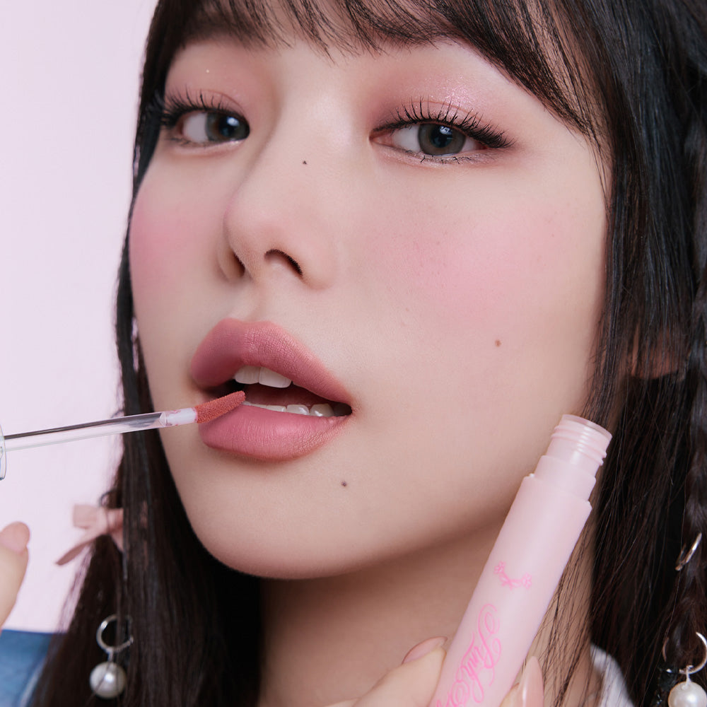 ProtoClinical k-beauty ETUDE Pink Shy Fixing Tint 4g single lip tint package centered upright on a light background with dark side shading