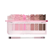ProtoClinical k-beauty ETUDE Play Color Eyes 5.7g two rosy eyeshadow pans side by side on a pale blue and white background