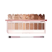 ProtoClinical k-beauty ETUDE Play Color Eyes 5.7g two beige-brown eyeshadow pans side by side on a pale blue and white background
