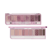 ProtoClinical k-beauty ETUDE Play Color Eyes 5.7g two mauve eyeshadow pans side by side on a pale blue and white background