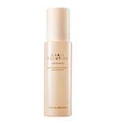 ProtoClinical k-beauty NATURE REPUBLIC Snail Solution Skin Booster 130ml pale product graphic with a soft pink vertical center and faint blue side accents