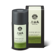 ProtoClinical k-beauty OSULLOC Organic Premium Matcha Powder 40g soft gray hexagonal package on a white background.