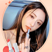 ProtoClinical k-beauty WAKEMAKE Dewy Gel Glaze Stick square shade graphic with warm pink tones and a centered light layout