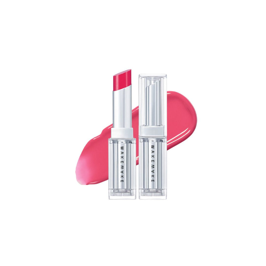 ProtoClinical k-beauty WAKEMAKE Dewy Gel Glaze Stick square shade graphic with cool berry mauve tones and a pale background