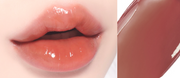 ProtoClinical k-beauty WAKEMAKE Dewy Gel Glow Tint wide horizontal lip tint swatch graphic with bright pink and soft rose panels