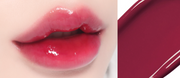 ProtoClinical k-beauty WAKEMAKE Dewy Gel Glow Tint wide horizontal lip tint swatch graphic with deep berry and pink panels