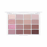 ProtoClinical k-beauty WAKEMAKE Soft Blurring Eye Palette 14g (#01~#12) single front-facing rectangular carton package in rose pink and plum tones centered on a white background