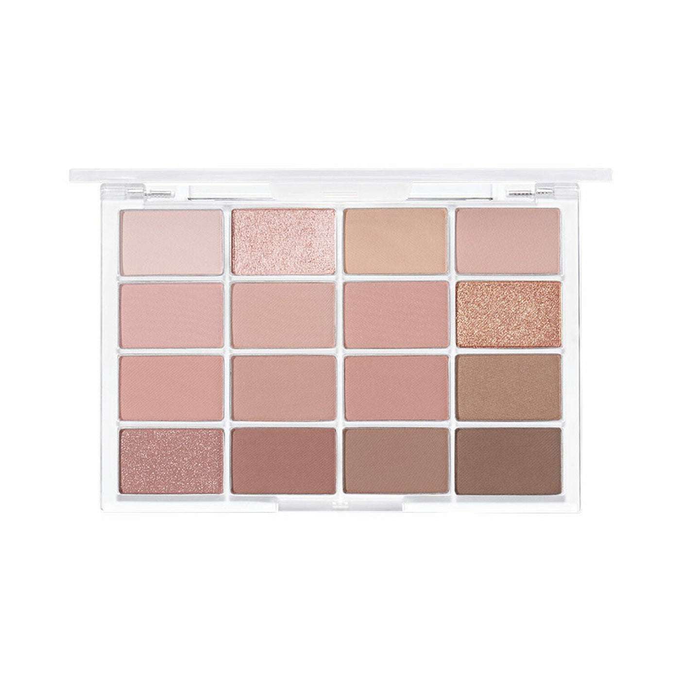 ProtoClinical k-beauty WAKEMAKE Soft Blurring Eye Palette 14g (#01~#12) single front-facing rectangular carton package in pink and mauve tones centered on a white background