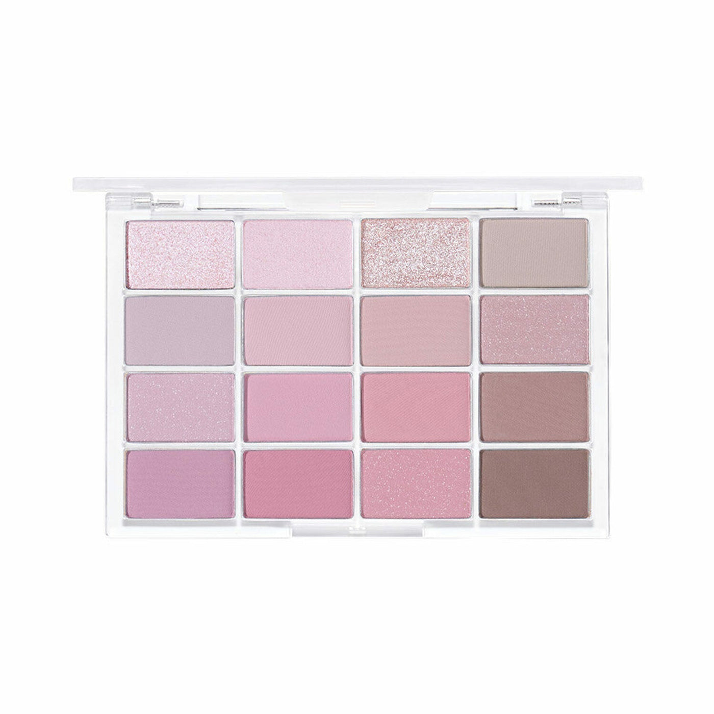 ProtoClinical k-beauty WAKEMAKE Soft Blurring Eye Palette 14g (#01~#12) single front-facing rectangular carton package in lavender and mauve tones centered on a white background