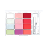 ProtoClinical k-beauty WAKEMAKE Soft Coloring Lip Palette 12g lip palette compact in 03 Lime Tropical Glowing on a light background.