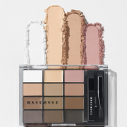 ProtoClinical k-beauty warm beige and charcoal beauty product detail on a light background.