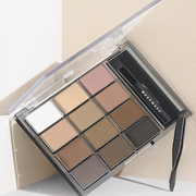 ProtoClinical k-beauty warm taupe beauty product silhouette on a light background.