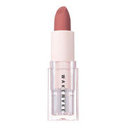 ProtoClinical k-beauty WAKEMAKE Velvet Blurring Matte Stick square matte lipstick detail graphic with pale lavender and neutral panels