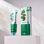 ProtoClinical k-beauty DENTISTE Anti-Cavity Toothpaste 100g single green toothpaste package centered on a light background.