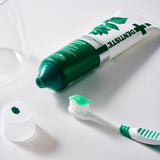 ProtoClinical k-beauty DENTISTE Anti-Cavity Toothpaste 100g single green toothpaste package centered on a light background.
