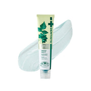 ProtoClinical k-beauty DENTISTE Mild Toothpaste 60g single upright blue toothpaste tube centered on a white background with soft peach side accents.