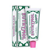ProtoClinical k-beauty EUTHYMOL Whitening Toothpaste 106g with a boxed toothpaste package and matching tube side by side with a bright pink cap