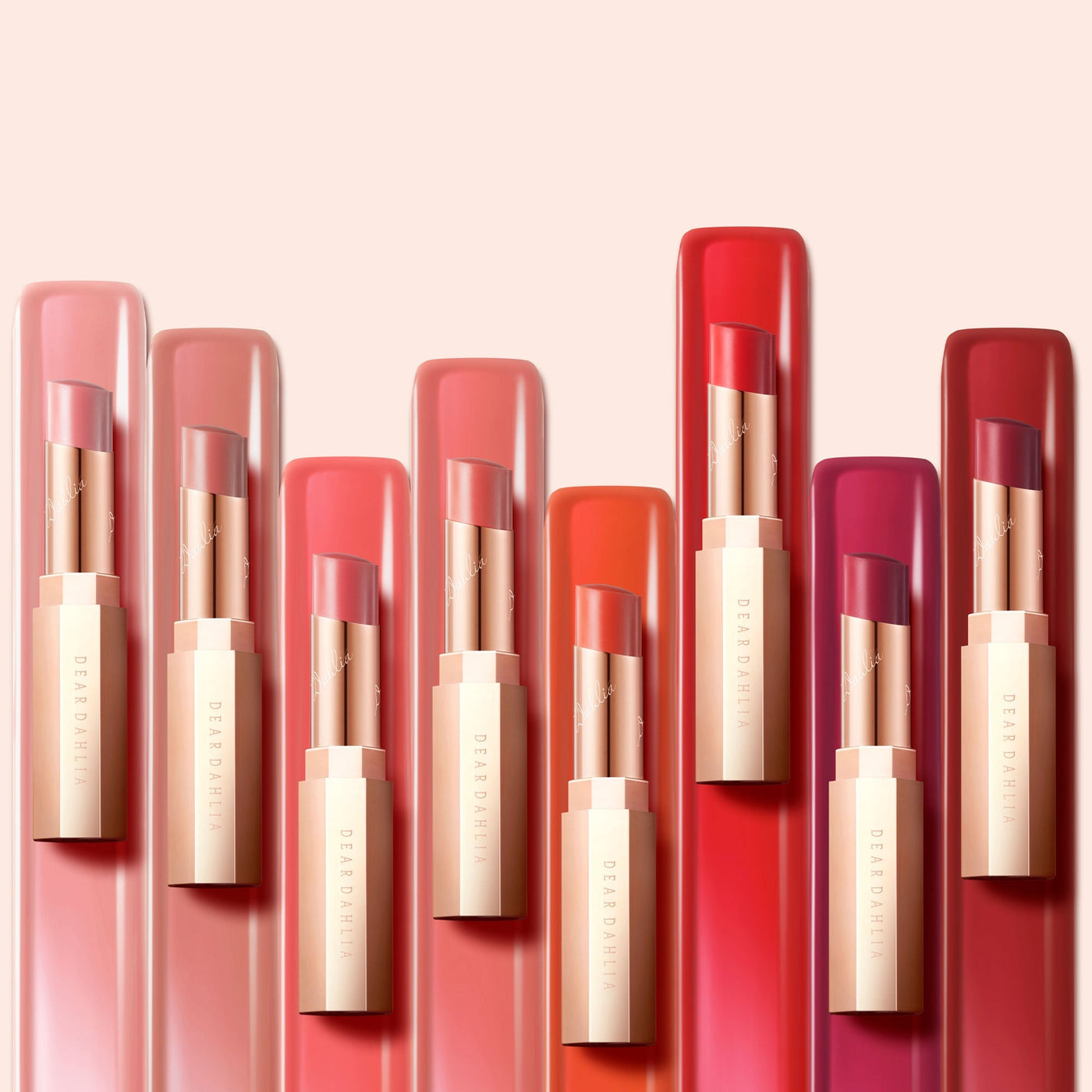 ProtoClinical k-beauty soft rose beauty close-up with a wide horizontal swatch on a pale background.