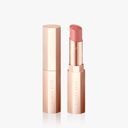 ProtoClinical k-beauty soft beige and taupe beauty close-up with a centered vertical form on a pale blue and white background.