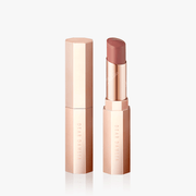 ProtoClinical k-beauty soft beige and taupe beauty close-up with a centered vertical form on a pale blue and white background.