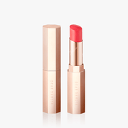 ProtoClinical k-beauty soft beige and taupe beauty close-up with a centered vertical form on a pale blue and white background.