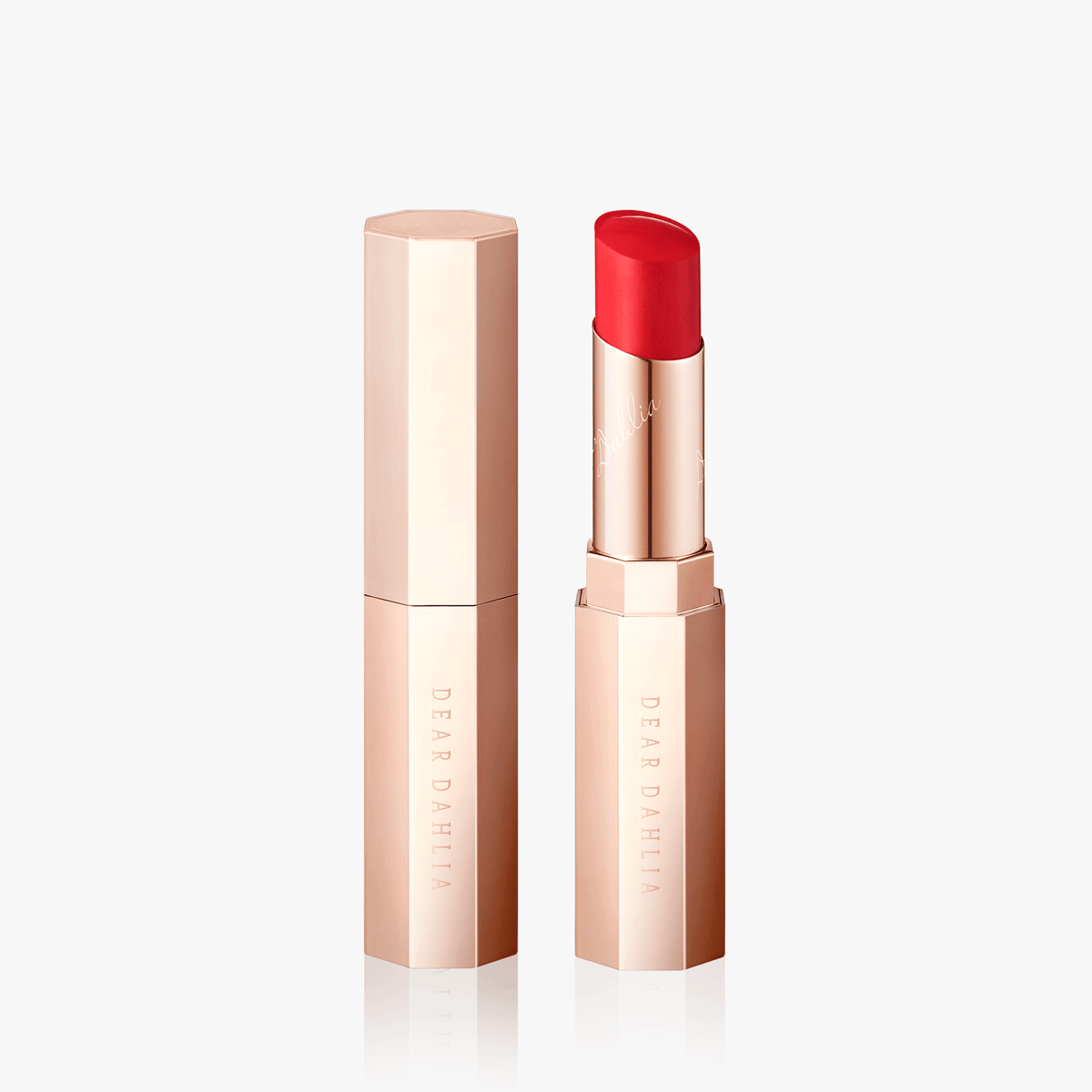 ProtoClinical k-beauty soft beige and taupe beauty close-up with a centered vertical form on a pale blue and white background.