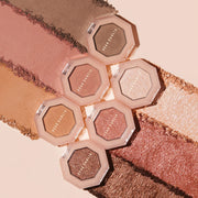 ProtoClinical k-beauty neutral eyeshadow close-up in warm beige and taupe tones.