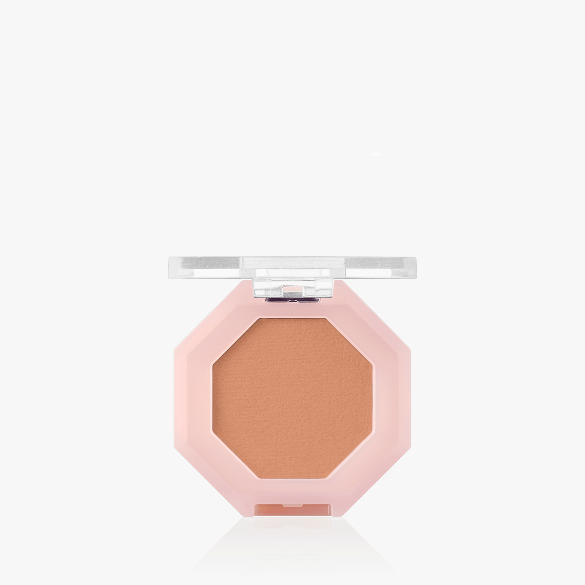 ProtoClinical k-beauty soft butter-beige beauty close-up with a centered darker vertical form on a pale blue and white background.