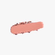 ProtoClinical k-beauty terracotta pink beauty close-up with a centered darker vertical form on a pale blue and white background.