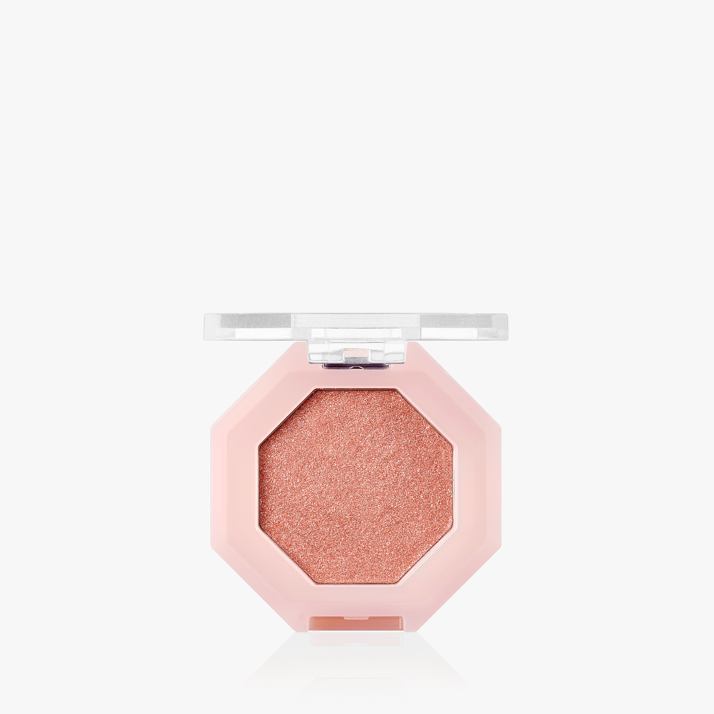ProtoClinical k-beauty soft rose and beige beauty close-up with a centered darker vertical form on a pale blue and white background.