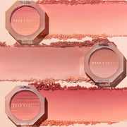 ProtoClinical k-beauty warm rose and beige beauty close-up with a centered darker vertical form.