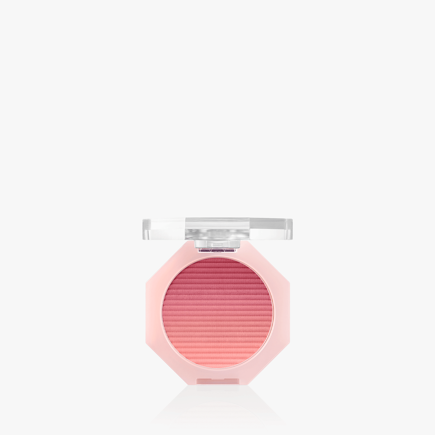 ProtoClinical k-beauty warm beige beauty close-up with a centered darker vertical form on a pale blue and white background.