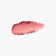 ProtoClinical k-beauty warm rose and beige beauty close-up with a centered darker vertical form on a pale blue and white background.