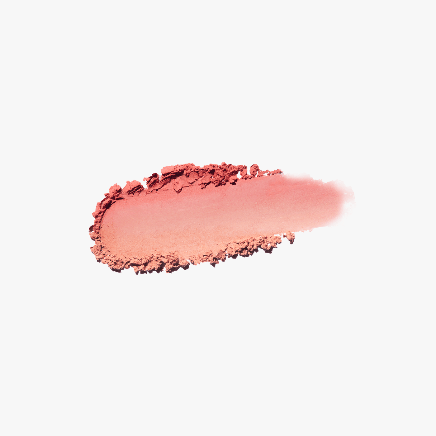 ProtoClinical k-beauty warm rose and beige beauty close-up with a centered darker vertical form on a pale blue and white background.