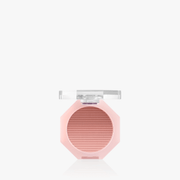 ProtoClinical k-beauty warm beige beauty close-up with a centered darker vertical form on a pale blue and white background.