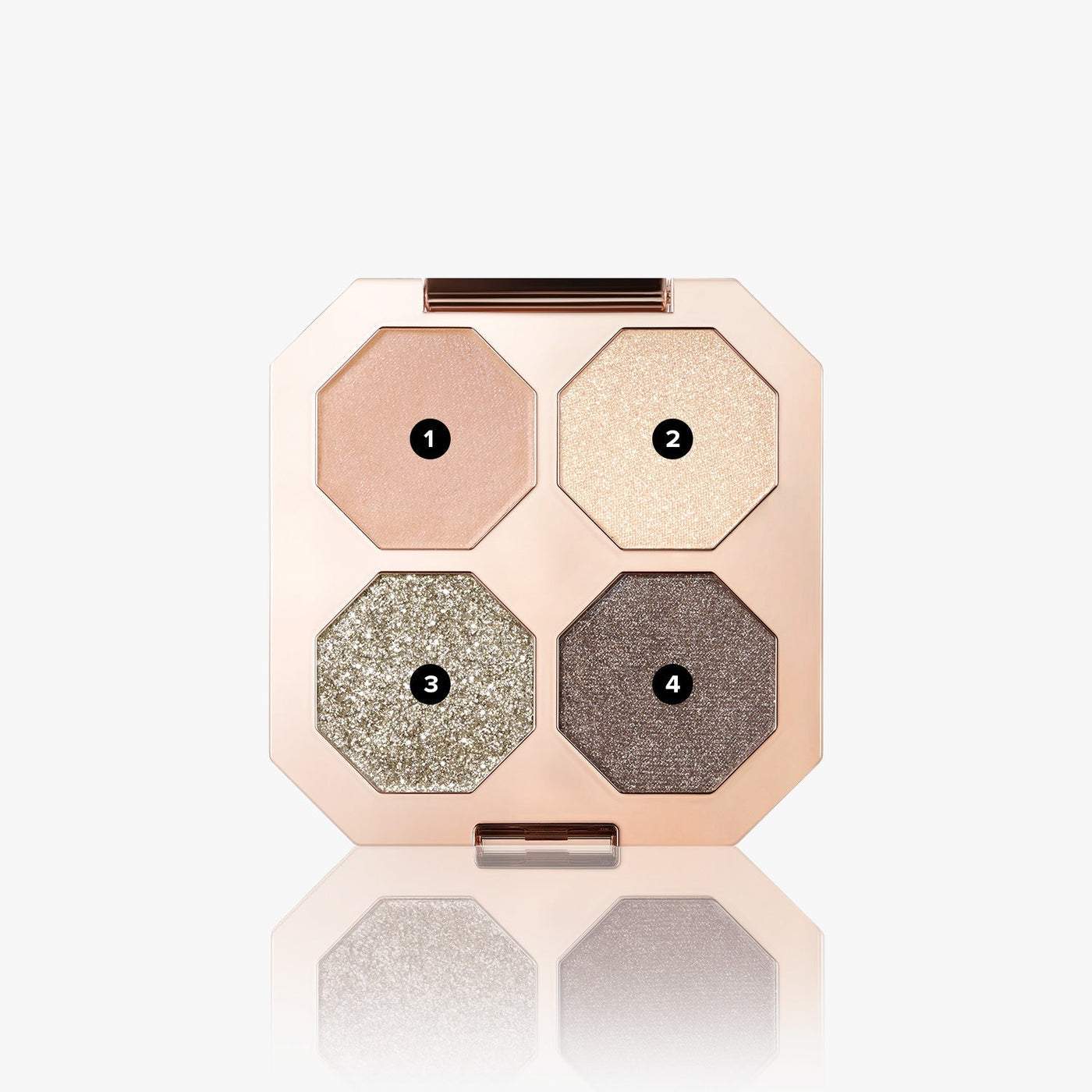 ProtoClinical k-beauty beauty product packaging with a warm brown vertical silhouette and soft blue side shading on a light background.