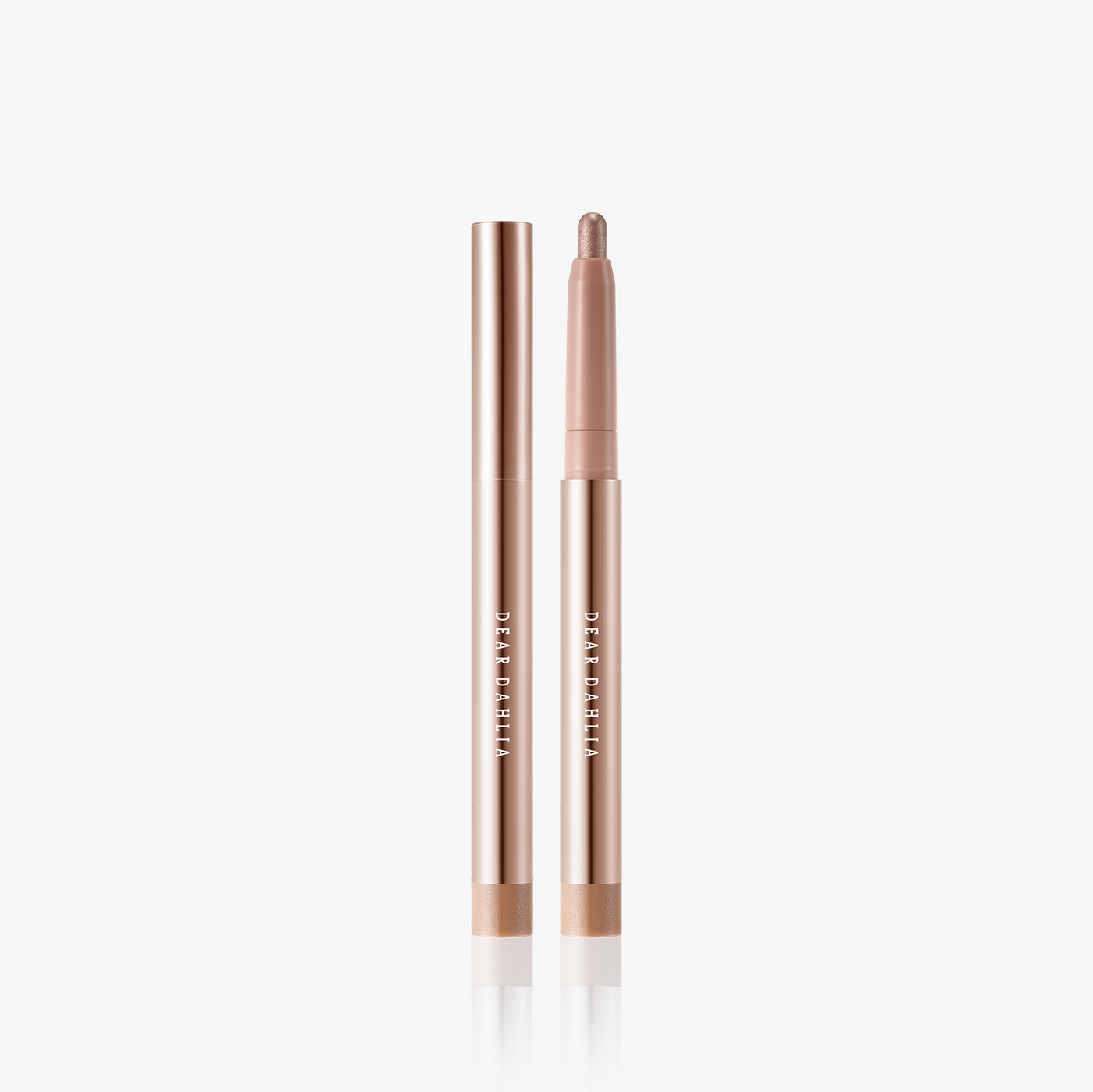 ProtoClinical k-beauty DEAR DAHLIA Perfect Designing Shadow Stick shown as a single slim shadow stick in pale beige packaging centered on a white background