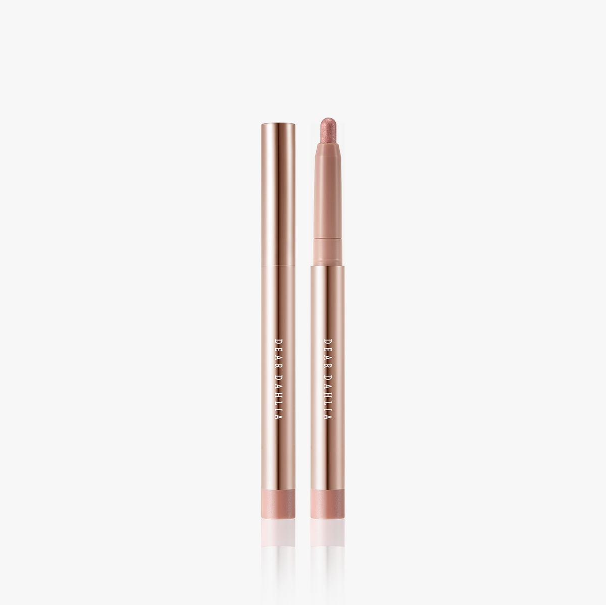 ProtoClinical k-beauty DEAR DAHLIA Perfect Designing Shadow Stick shown as a single slim shadow stick in pale beige packaging centered on a white background