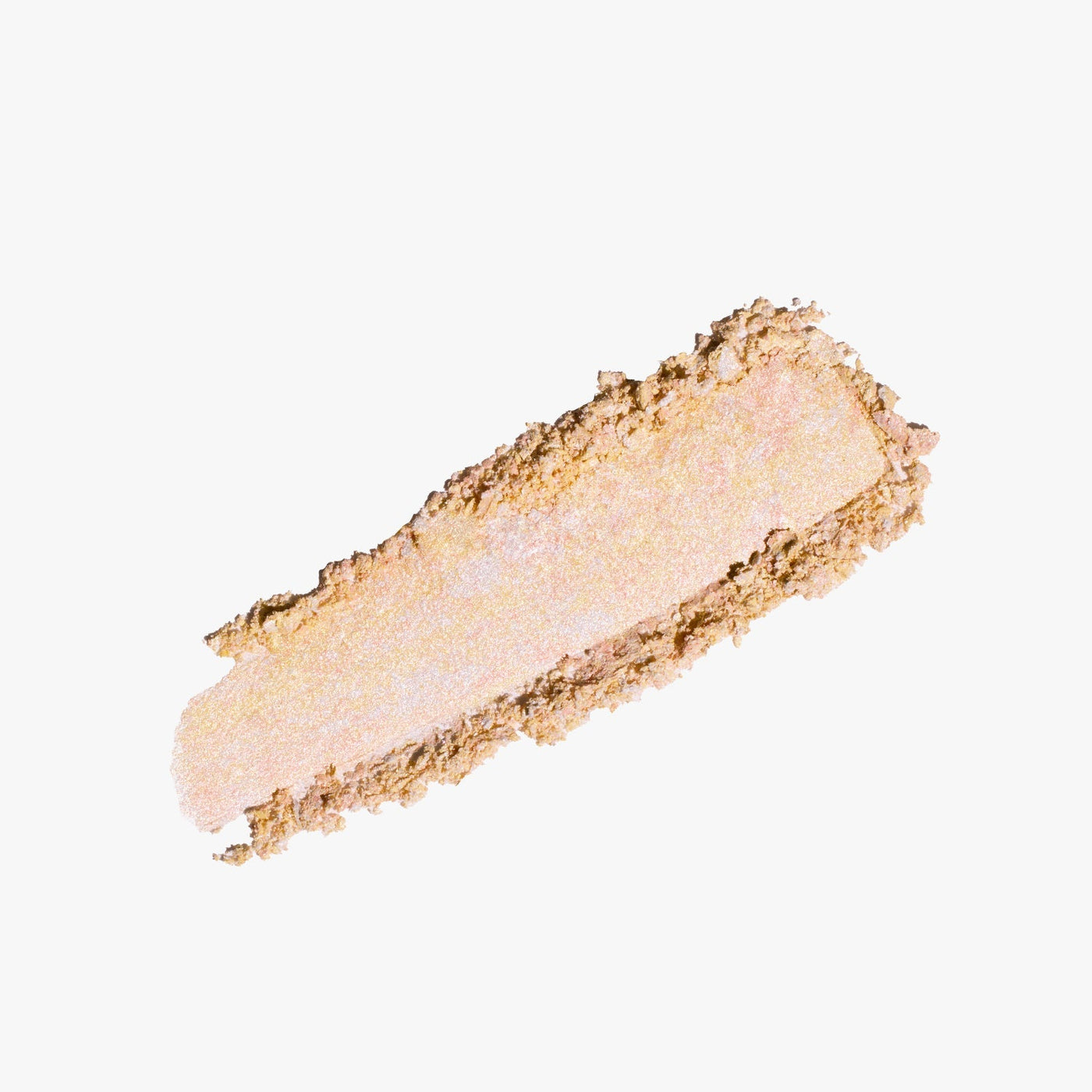 ProtoClinical k-beauty DEAR DAHLIA Skin Luminous Highlighter shown as a warm beige highlighter swatch spread horizontally on a light background